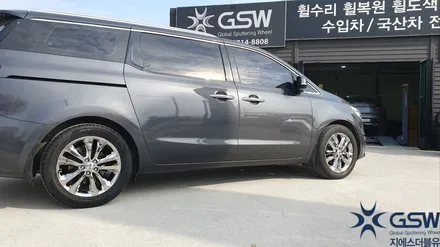 기아 카니발 19인치 휠복원 크롬 스퍼터링 도색도 완벽하게 전주휠도색 / 광주 서구 매월동