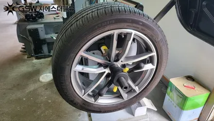 [광주 중고휠] BMW 520D 18인치 휠 긁힘으로 인한 다이아컷팅 휠 수리장착 작업 후기 / 광주 서구 매월동