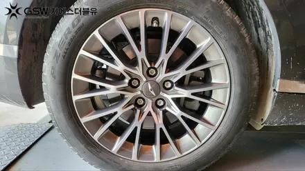 아산 중고휠 제네시스 G80 21MY 18인치휠 긁힘으로 인한 다이아컷팅 복원장착 작업 후기 / 광주 서구 매월동