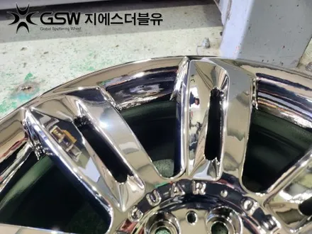 재규어 XJ 20인치휠 창원 휠도색 화이트 크롬 도색 작업 후기! / 광주 서구 매월동