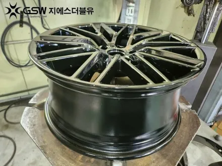 광주 제네시스 G70 18인치휠 블랙크롬 휠도색 잘하는 업체! 지에스 더블유! / 광주 서구 매월동