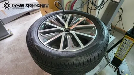 올뉴 투싼 18인치휠 다이아컷팅 동탄 휠복원 / 광주 서구 매월동