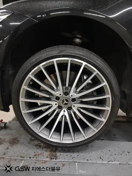 부산 수입차 휠복원 벤츠 S500 다이아컷팅 휠복원 / 광주 서구 매월동