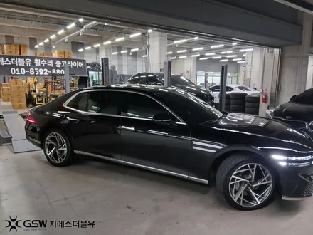 부산 G90 휠복원 전문 GSW 20인치 다이아컷팅 휠 림 스크래치 복원 후기 / 광주 서구 매월동