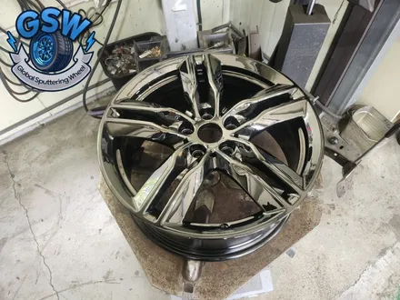 [BMW 휠도색] 블랙크롬 휠도색 BMW X1 18인치 컷팅휠 순정휠 휠복원 부터 도색까지 작업 후기 / 광주 서구 매월동