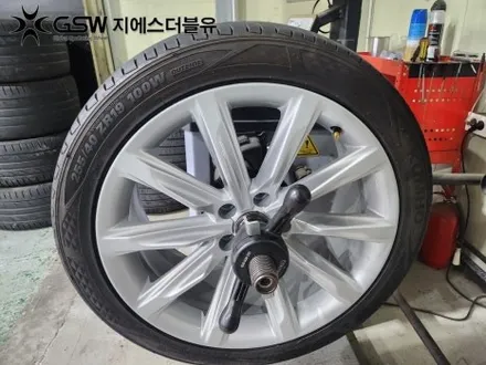 전주 아우디 A7 순정 19인치 휠 스크래치로 인한 휠복원 작업 후기 / 광주 서구 매월동