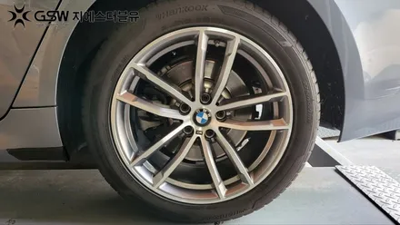 [광주 중고휠] BMW 520D 18인치 휠 긁힘으로 인한 다이아컷팅 휠 수리장착 작업 후기 / 광주 서구 매월동