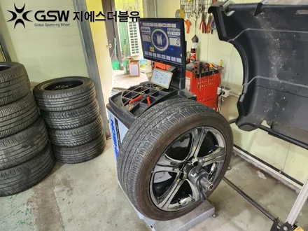 경기광주 휠도색 푸조 508 18인치휠 블랙유광 크롬 휠도색 작업공정은? / 광주 서구 매월동
