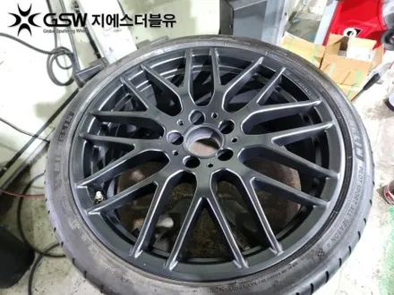 창원 벤츠 휠도색 CLA 45 AMG 19인치휠 순정휠에서 블랙반무광 크롬 휠도색 작업 후기 / 광주 서구 매월동