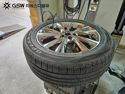 나주 카니발 19인치휠 화이트 크롬 휠도색 작업 후기 / 광주 서구 매월동