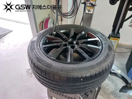 대전 휠도색 쏘렌토 UM 19인치휠 블랙유광 작업 후기 / 광주 서구 매월동