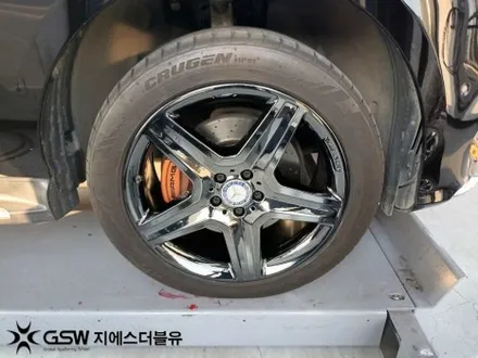 수원 휠도색 벤츠 GLE 350D AMG 20인치휠 블랙크롬 작업 후기 / 광주 서구 매월동
