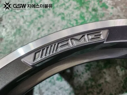 대구 벤츠 E220D AMG 19인치휠 다이아컷팅 휠복원 작업 후기 / 광주 서구 매월동