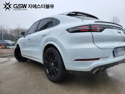 대구 휠도색 포르쉐 카이엔 21인치휠 블랙유광 작업 후기 / 광주 서구 매월동