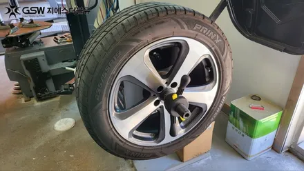 부산 휠복원 벤츠 GLS 220D 19인치휠 다이아컷팅 작업 후기 / 광주 서구 매월동