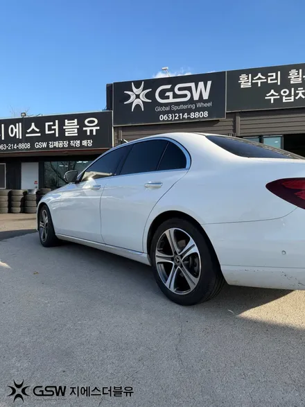 전주 벤츠 E클래스 18인치 다이아컷팅 휠복원 작업 후기 / 광주 서구 매월동