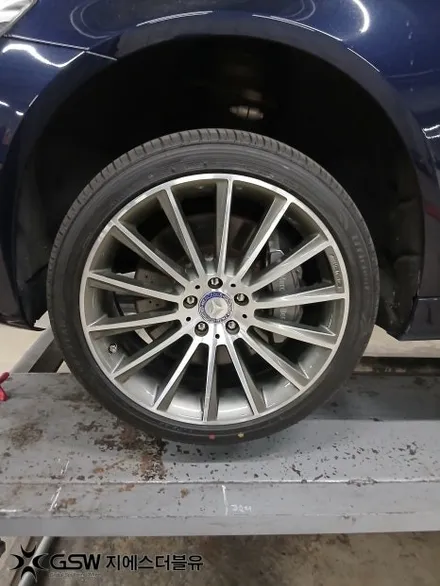 [부산 벤츠 휠복원 전문] S350D 20인치 마차 컷팅 휠복원 후기 / 광주 서구 매월동