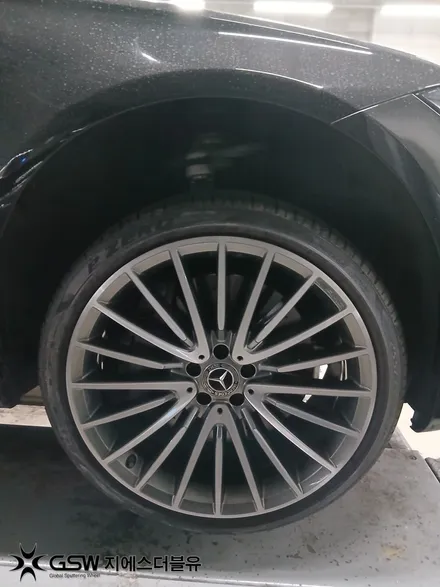 부산 수입차 휠복원 벤츠 S500 다이아컷팅 휠복원 / 광주 서구 매월동