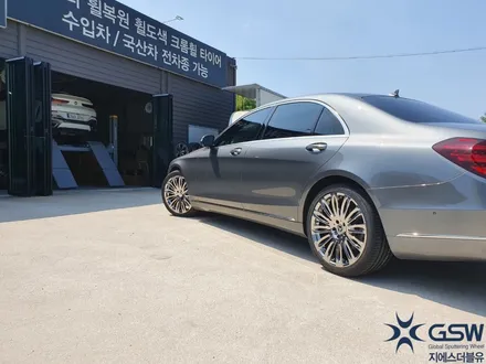 [GSW]전주점 벤츠 S클래스 순정20인치 휠복원 화이트크롬 스퍼터링 휠도색 작업후기 / 광주 서구 매월동