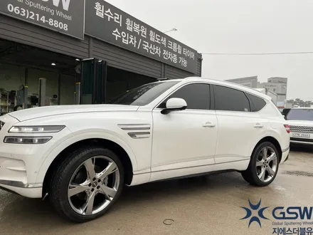 제네시스 GV80 22인치 휠복원 긁힌 자국 스퍼터링 휠도색 전주휠복원 지에스더블유전주점 / 광주 서구 매월동