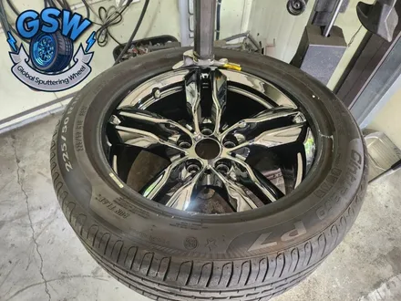 [BMW 휠도색] 블랙크롬 휠도색 BMW X1 18인치 컷팅휠 순정휠 휠복원 부터 도색까지 작업 후기 / 광주 서구 매월동