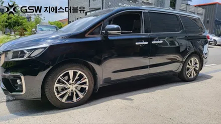 [순천휠도색] 카니발 19인치 휠 도장면 떨어짐으로 인한 화이트 크롬 도색 후기 / 광주 서구 매월동
