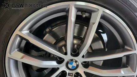 [광주 중고휠] BMW 520D 18인치 휠 긁힘으로 인한 다이아컷팅 휠 수리장착 작업 후기 / 광주 서구 매월동
