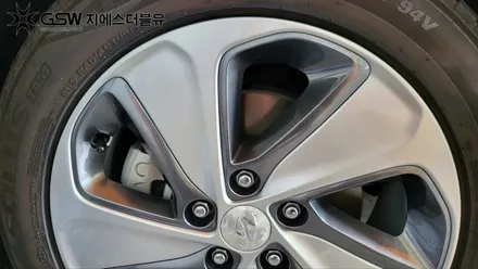 광명 휠수리 LF 쏘나타 하이브리드 17인치휠 상처로 인한 수리장착 후기 / 광주 서구 매월동