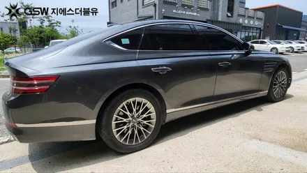 아산 중고휠 제네시스 G80 21MY 18인치휠 긁힘으로 인한 다이아컷팅 복원장착 작업 후기 / 광주 서구 매월동