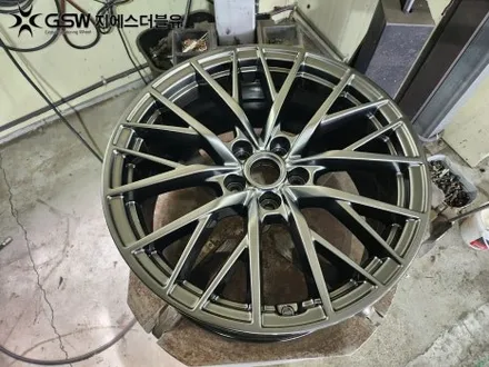 중고휠 제네시스 G80 스포츠휠 19인치 반광 스크래치 작업 잘하는 업체! GSW! / 광주 서구 매월동