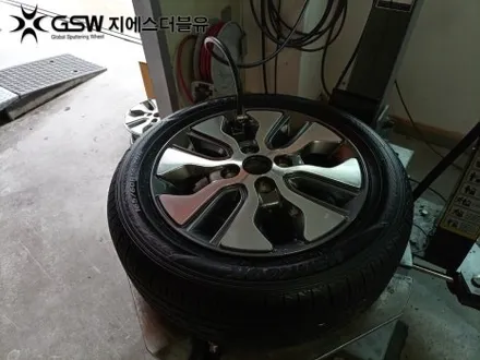 기아 모닝 14인치휠 다이아컷팅 안산 휠복원 / 광주 서구 매월동