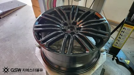 강남 휠도색 BMW 540I 19인치 블랙유광 작업 후기 / 광주 서구 매월동