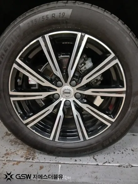 부산 볼보 XC60 19인치 다이아컷팅 휠복원 GSW 부산점 작업 후기 / 광주 서구 매월동