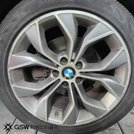 BMW X4 휠도색 후기 광주 19인치 블랙 유광 도색 사례 / 광주 서구 매월동