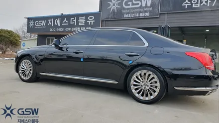제네시스 EQ900 19인치 휠복원 화이트 크롬 휠도색 작업 지에스더블유 전주점 / 광주 서구 매월동