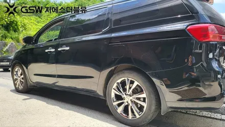 [순천휠도색] 카니발 19인치 휠 도장면 떨어짐으로 인한 화이트 크롬 도색 후기 / 광주 서구 매월동