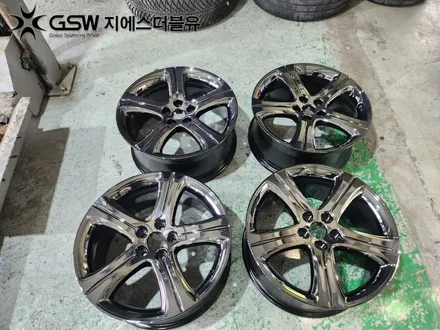 경기광주 휠도색 푸조 508 18인치휠 블랙유광 크롬 휠도색 작업공정은? / 광주 서구 매월동