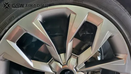 광주 휠수리 쏘렌토 MQ4 20인치휠 긁힘으로 인한 복원 작업 후기 / 광주 서구 매월동