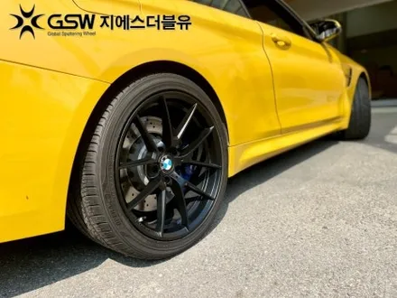 화성휠도색 BMW M4 19인치휠 블랙무광 작업 후기 / 광주 서구 매월동