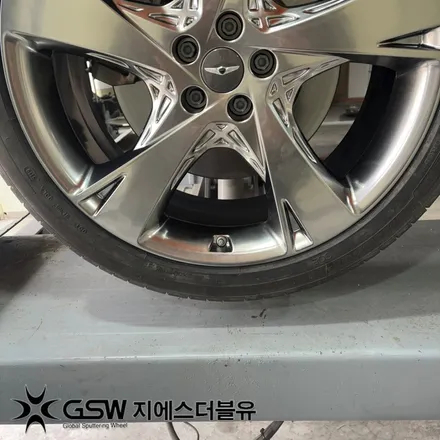 안산 제네시스 휠복원 GV80 22인치휠 반광 스크래치 작업 후기 / 광주 서구 매월동