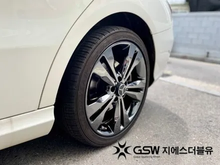 대구 휠도색 벤츠 CLA 200D 18인치 블랙크롬 작업 후기 / 광주 서구 매월동