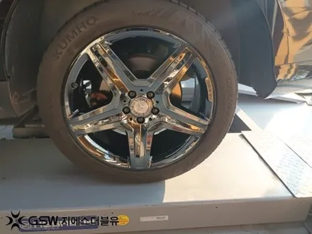 수원 휠도색 벤츠 GLE 350D AMG 20인치휠 블랙크롬 작업 후기 / 광주 서구 매월동