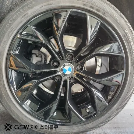 BMW X4 휠도색 후기 광주 19인치 블랙 유광 도색 사례 / 광주 서구 매월동