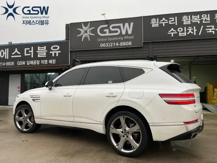 제네시스 GV80 22인치 휠복원 긁힌 자국 스퍼터링 휠도색 전주휠복원 지에스더블유전주점 / 광주 서구 매월동