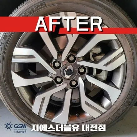 청주 티볼리 휠복원 17인치휠 다이아컷팅 휠복원 작업 후기 / 광주 서구 매월동