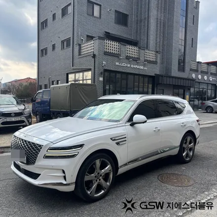 분당휠복원 제네시스 GV80 22인치휠 반광 스크래치 작업 후기 / 광주 서구 매월동