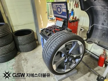 송파 휠복원 아우디 A5 20인치 다이아컷팅 작업 후기 / 광주 서구 매월동