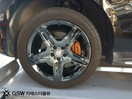 수원 휠도색 벤츠 GLE 350D AMG 20인치휠 블랙크롬 작업 후기 / 광주 서구 매월동
