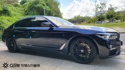 강남 휠도색 BMW 540I 19인치 블랙유광 작업 후기 / 광주 서구 매월동