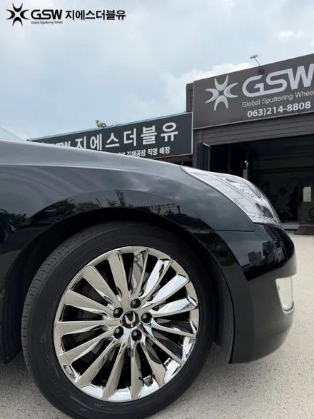 전주 에쿠스 VI 19인치 화이트 크롬 휠도색 순정보다 더 만족스러웠던 선택 / 광주 서구 매월동